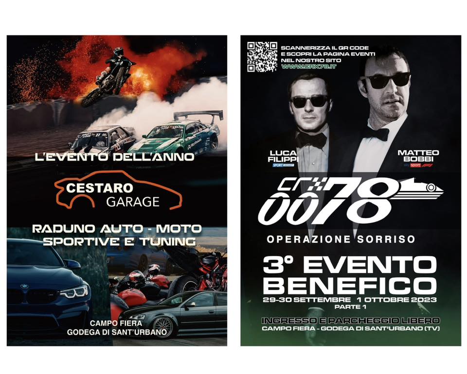 Evento Benefico Operazione Sorriso by Crx78 e Raduno Auto e Moto by Cestaro Garage 